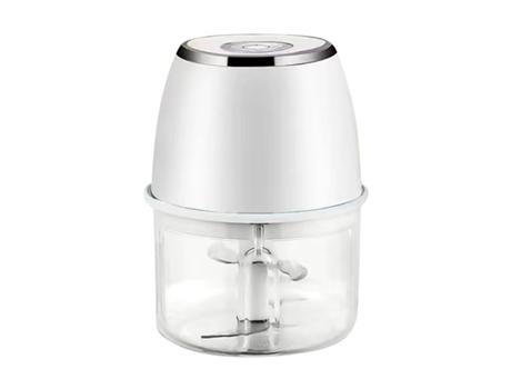 Mini Espremedor De Alho Elétrico Processador De Alimentos Picador Sem Fio Potente Recarregável Por Usb 350ml Branco Veanxin Vaenxin