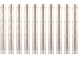 Conjunto De 10 Dobradiças Prateadas Para Portas Armário, Com Fácil
