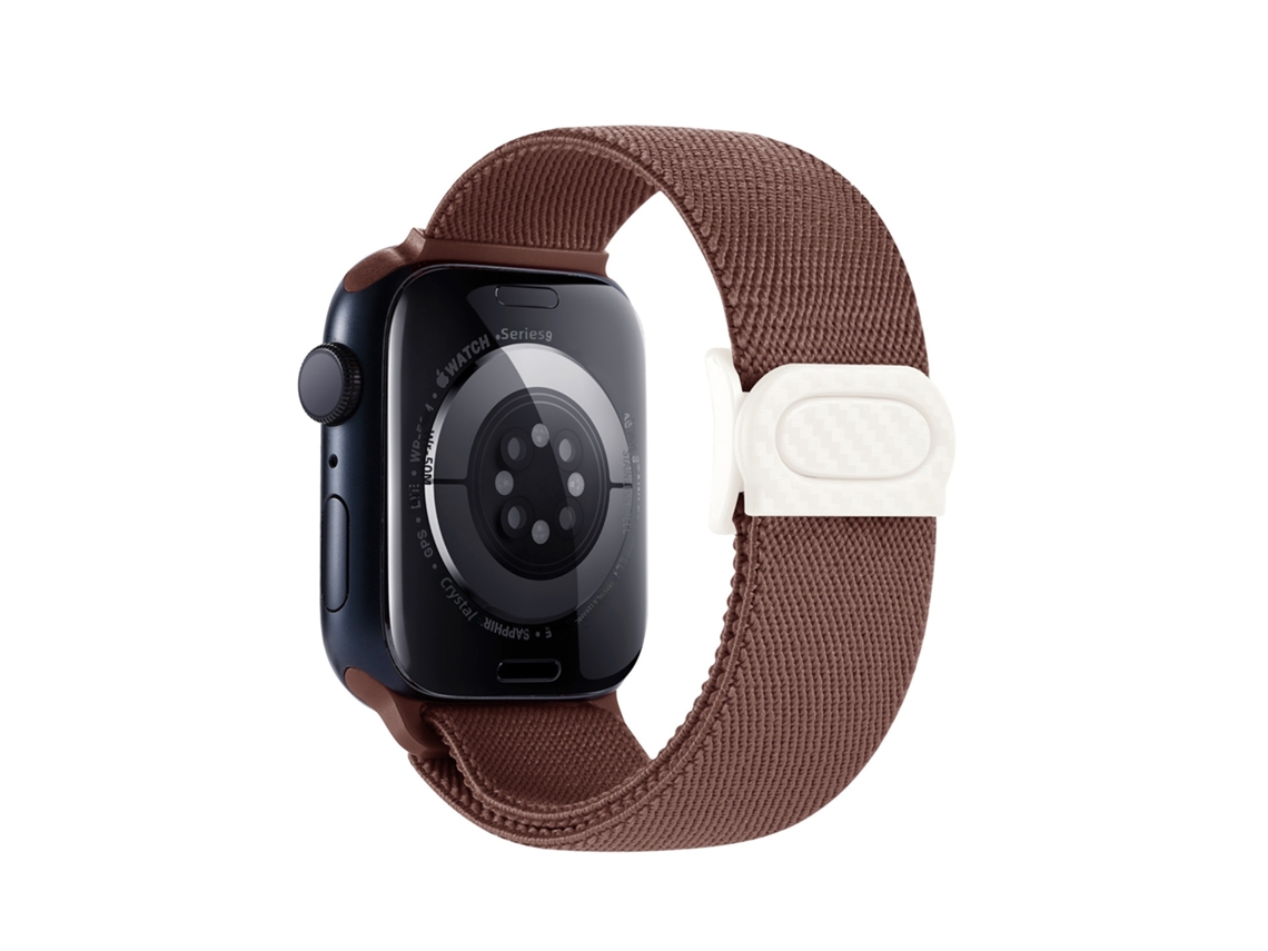 Pulseira de Nylon Elástica com Fecho Fibra de Carbono para Apple Watch Series 10 9 8 7 6 5 CHABERLU