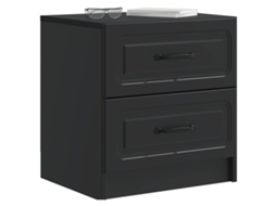 Armário de Cabeceira com Gaveta Preto 43x34,5x44,5 Cm MAISON EXCLUSIVE