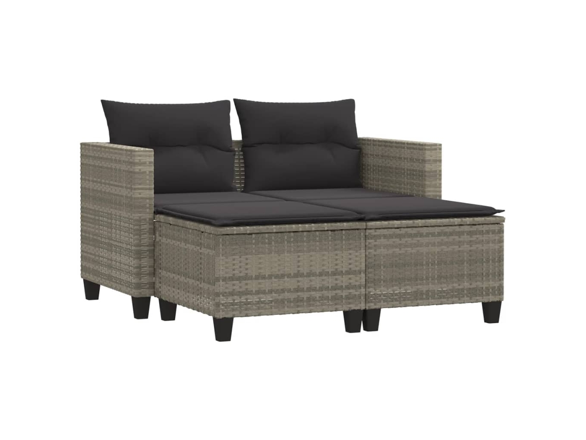 Garden Sofa, Garden Sofas Vidaxl Cinzeto Rattan / Vime (n/a)