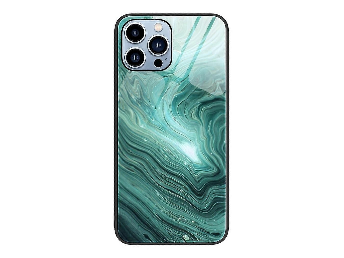 Lurelia Capa Iphone 14 Pro Vidro Padrão Mármore Armor
