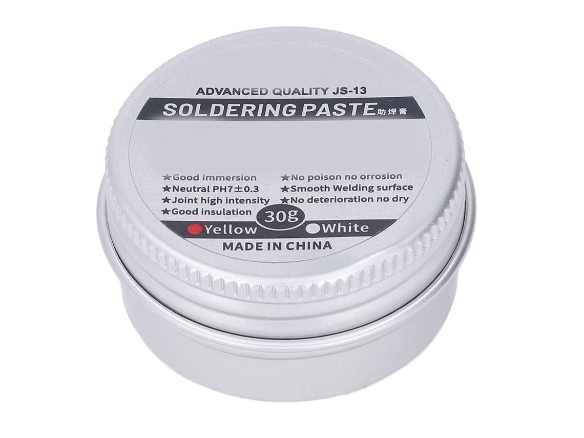 Pasta De Estaño Com Colofonia De Baixa Temperatura De Fluxo Sem Limpeza Para Reparação Eletrônica 30g/1.1oz