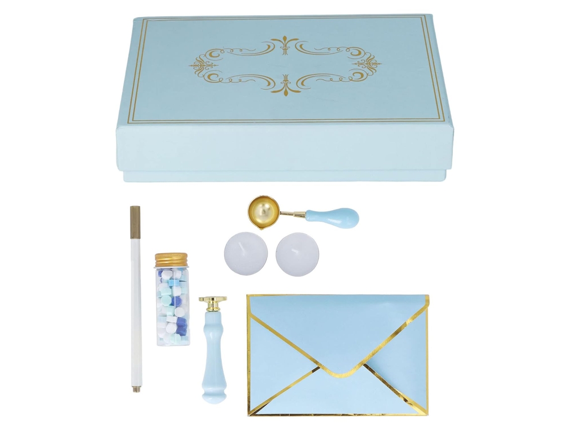 Kit De Selos Cera Conjunto Retrô Para Selar Envelopes, Cartas E Decorações