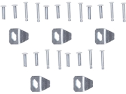 Kit De Placas Aço Inoxidável Andersen, Operação Para Molas Porta Com T