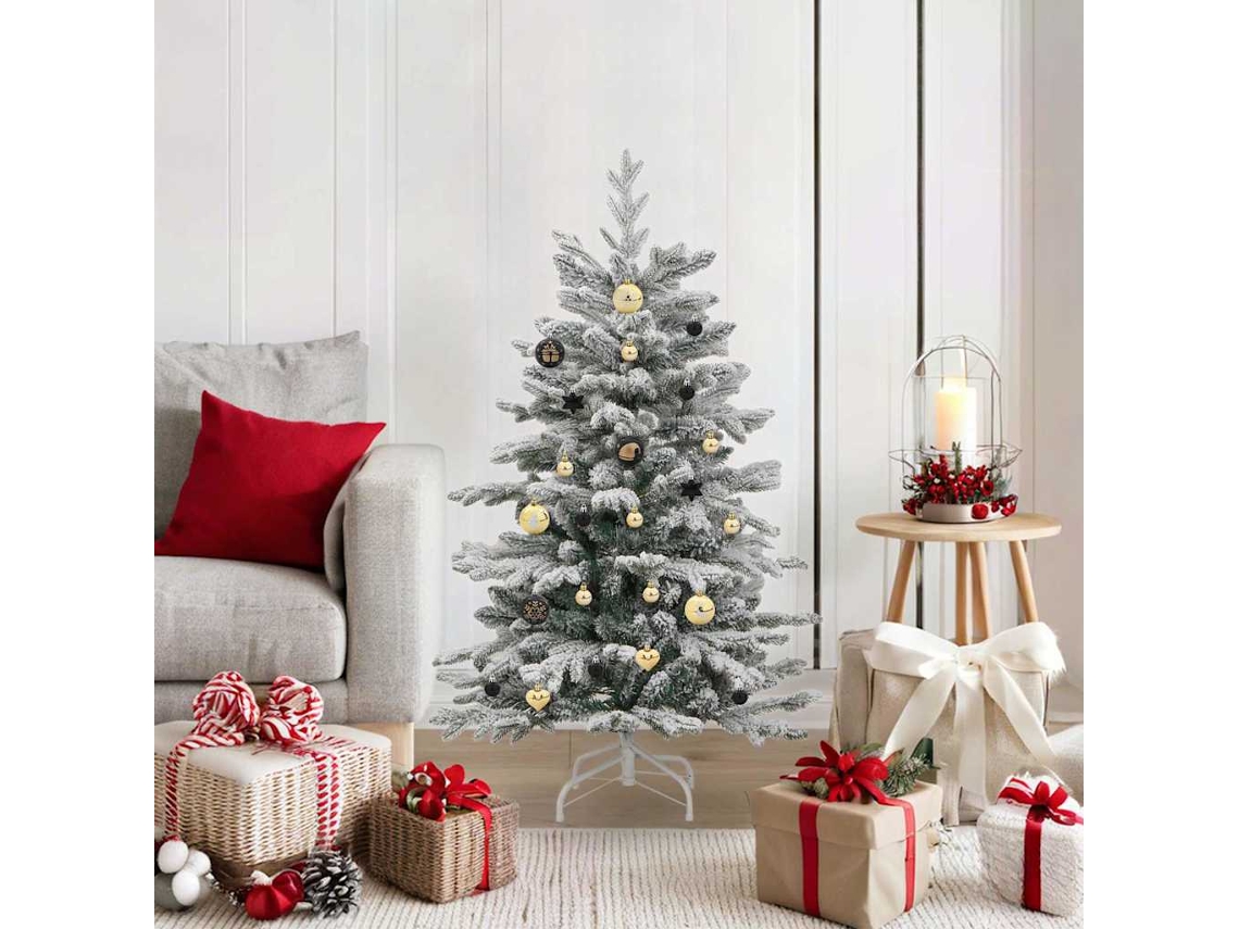 Vidaxl Conjunto De Bolas De Natal 40 Unid. Preto E Ouro Ø 6 Cm