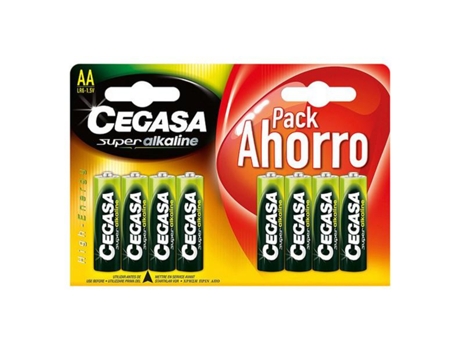 Pilhas Alcalinas  LR6 AA 1,5V (8 uds)