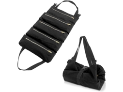 Bolsa multifuncional de lona para ferramentas com 5 bolsas resistentes ao desgaste para viagens.