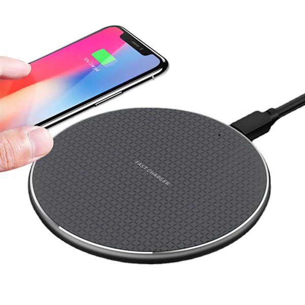 Carregador Sem Fio Com Carga Rápida, Compatível Com Iphone E Sd