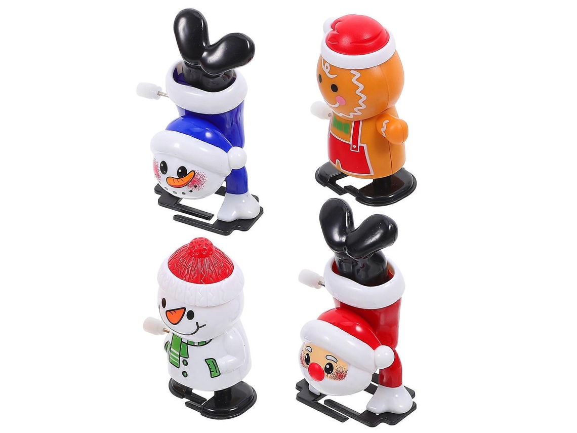 Brinquedo De Corda Natalício Com 4 Figuras
