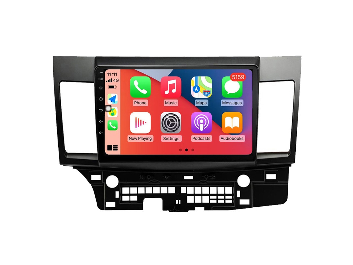 Auto Rádio Carro Bluetooth Autoradio 8GB RAM 128G ROM CarPlay Navegação GPS Ecrã Táctil RoverOne para Mitsubishi Lancer 10 CY 2007-2012  