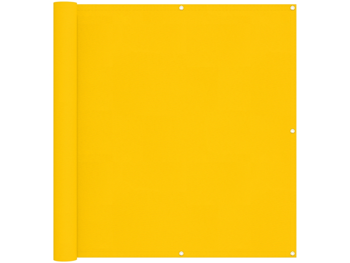 Maison Exclusive - Tela De Varanda 110 X 400 Cm Tecido Oxford Retangular Amarelo