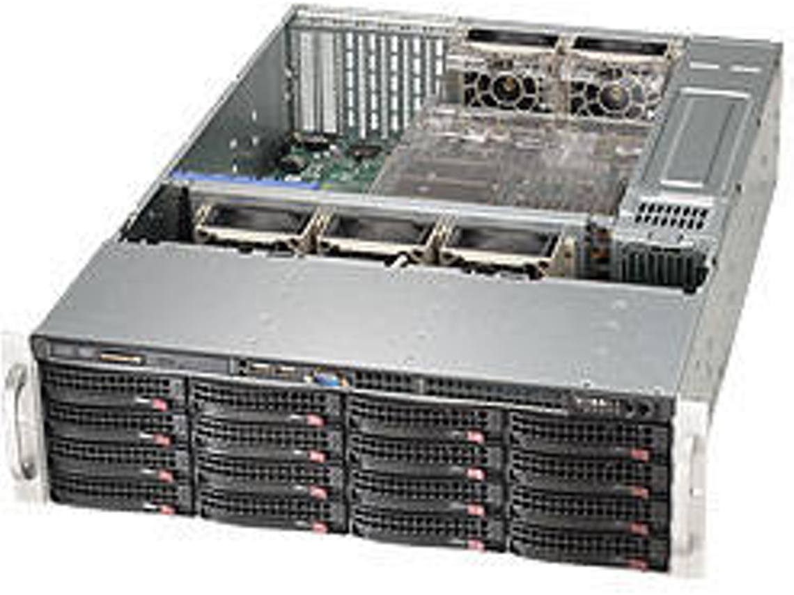 Caixa PC SUPERMICRO SuperChassis 836BA-R920B (Rack - Preto)
