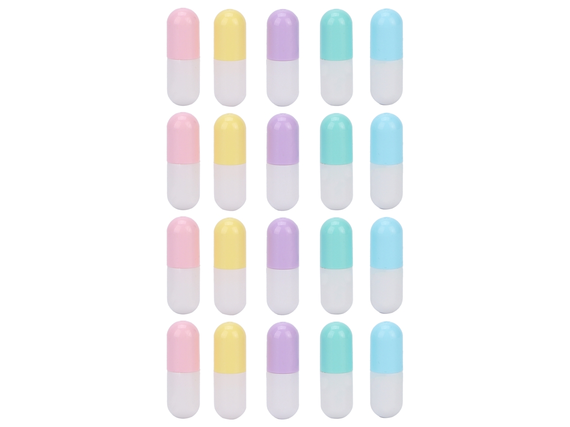 20 Peças De Tubos De Batom Vazios E Garrafas De Bálsamo Labial Para Diy
