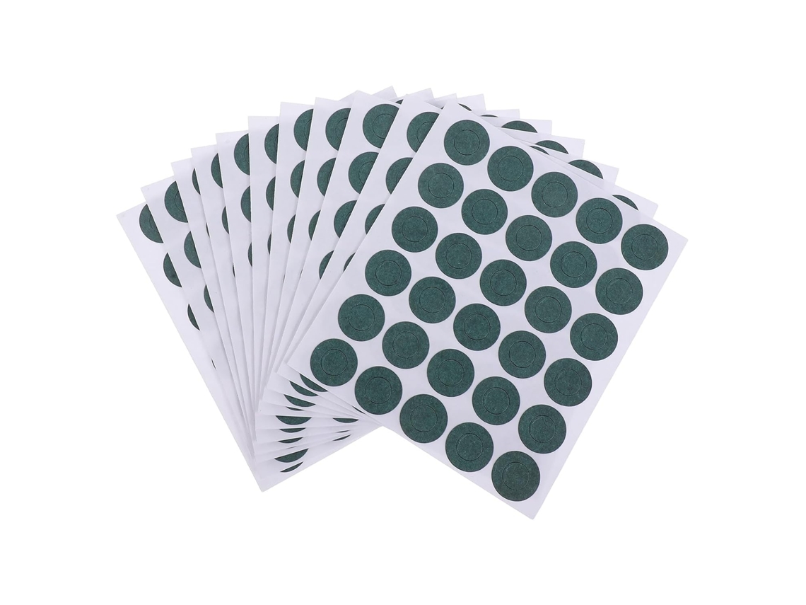 Upkoch Papel E Peças Isolantes Autoadesivas, 300-unidades, Formato De Peixe Verde, Superfície Lisa Para Isolamento E