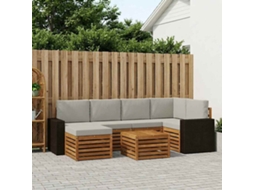 Vidaxl Conjunto De Sofás Para Exterior 7 Unid. Poliéster