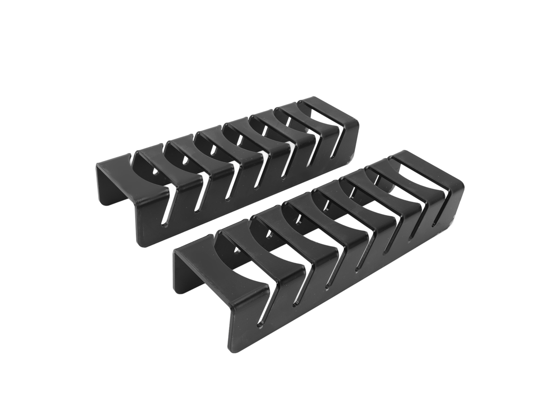 2pcs Suporte Organizador Chapéu de Beisebol Acrílico Capacidade 7 Chapéus Preto S/MARCA