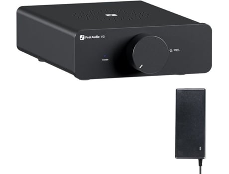Amplificador Estéreo Fosi Audio V3 300 Watts X2 Tpa3255 Classe D Mini 2 Canais Para Caixas Acústicas Passivas, Fonte 32v