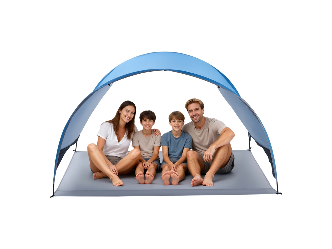 Barraca De Praia Para 4 Pessoas 267 X 165 X 153 Cm Proteção Solar Upf 50 Ou Superior Vevor