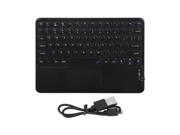 Aetheria teclado Sem Fio com Touchpad 10 Polegadas Portátil Resistente À Água Poeira para Laptop Black