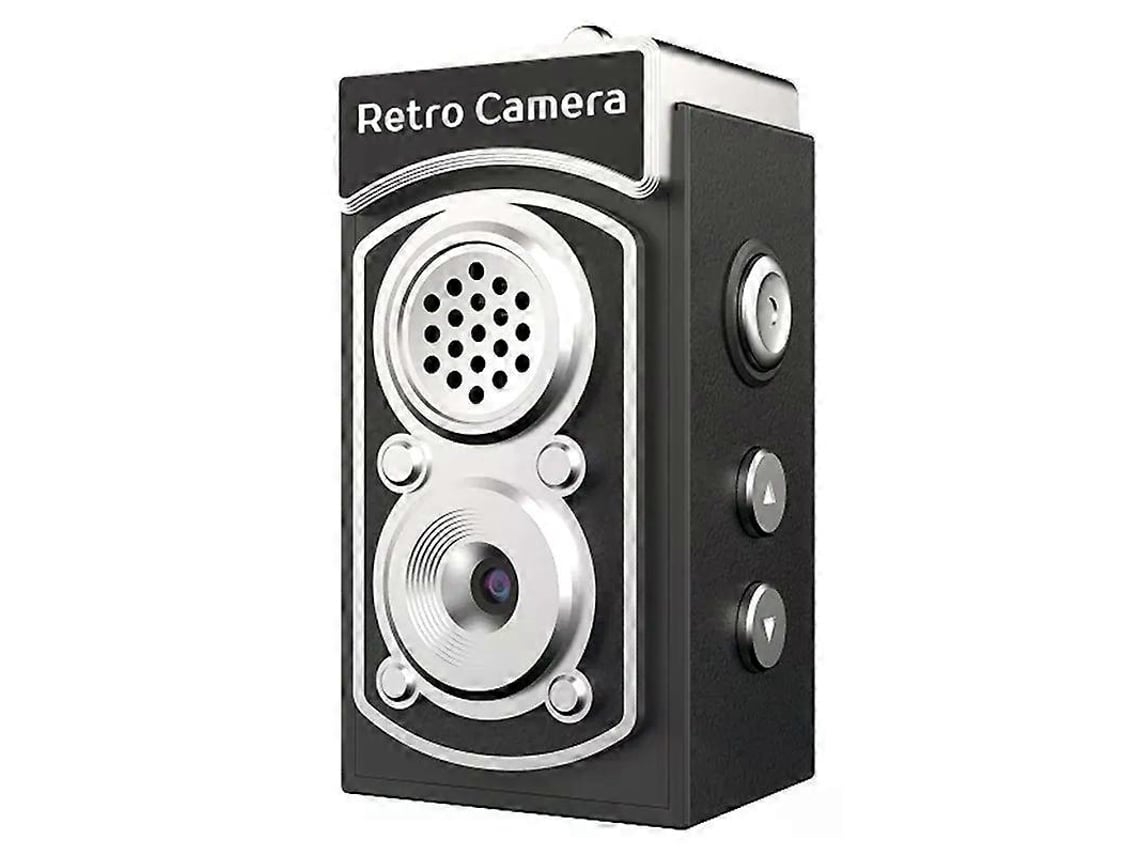 Mini Câmara Digital Retrô Com Ecrã Ips De 0,96 Polegadas E Vídeo Hd 1080p
