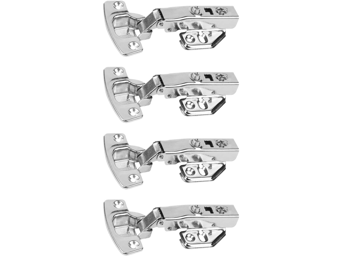 Dobradiça De Estrutura Para Armário, Conjunto 4 Peças, Em Aço