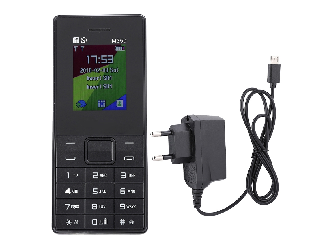 Laxiscreed Telefone Móvel 2g Com Bluetooth E Dual Sim Para Uso Diário