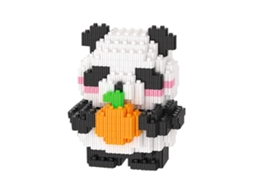 Mali blocos de Construção Micro Panda com Laranja Conjunto de Brinquedos Animal Fofo