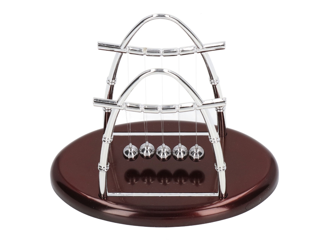 Mali bola de Equilíbrio Cradle Pendulum, Brinquedo de Física, Decorativo para Escritório e Casa M 23x14x18cm