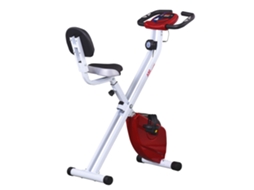 Bicicleta Ergométrica Dobrável Fitness Magnética 8 Níveis de Resistência,assento Ajustável com Encosto,monitor Lcd e Sensor de Frequência Cardíaca BTFORUS