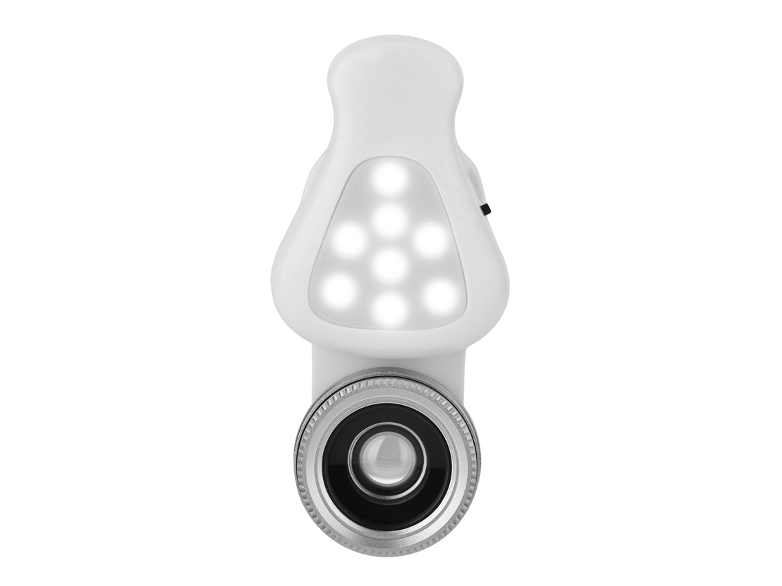Câmera Externa para Telefone com 8 Leds e Lente Macro 15x EOOCOO