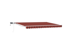 Conjunto 1 Toldo Manual Vidaxl Branco Alumínio (4,5 × 3,5 M)