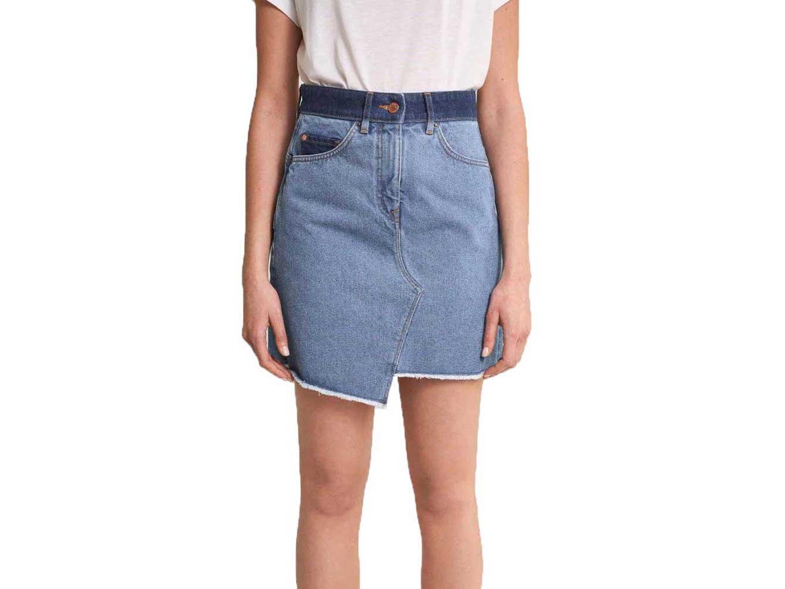 Salsa Jeans Saia Push In Secret Glamour Contrast Denim Mini