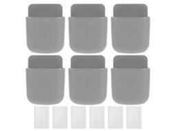 Conjunto de 6 suportes de parede para controle remoto Primerox, suporte autoadesivo de plástico para celular.