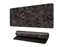 Mousepad De Borracha Impermeável Com Linhas Pretas E Brancas, Ideal Para Lan Houses, Casa E Escritório. Brilvibera