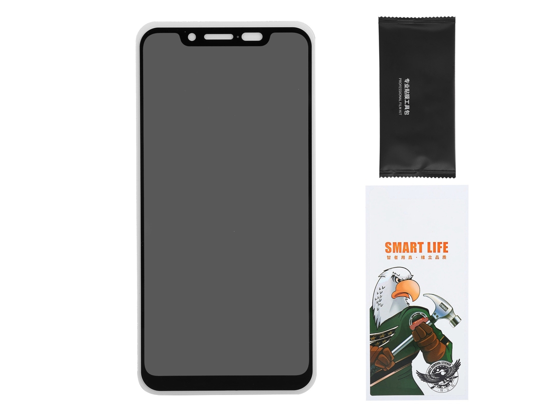 Protetor de Tela de Vidro Temperado EOOCOO para Xiaomi Mi 8, anti risco e espião