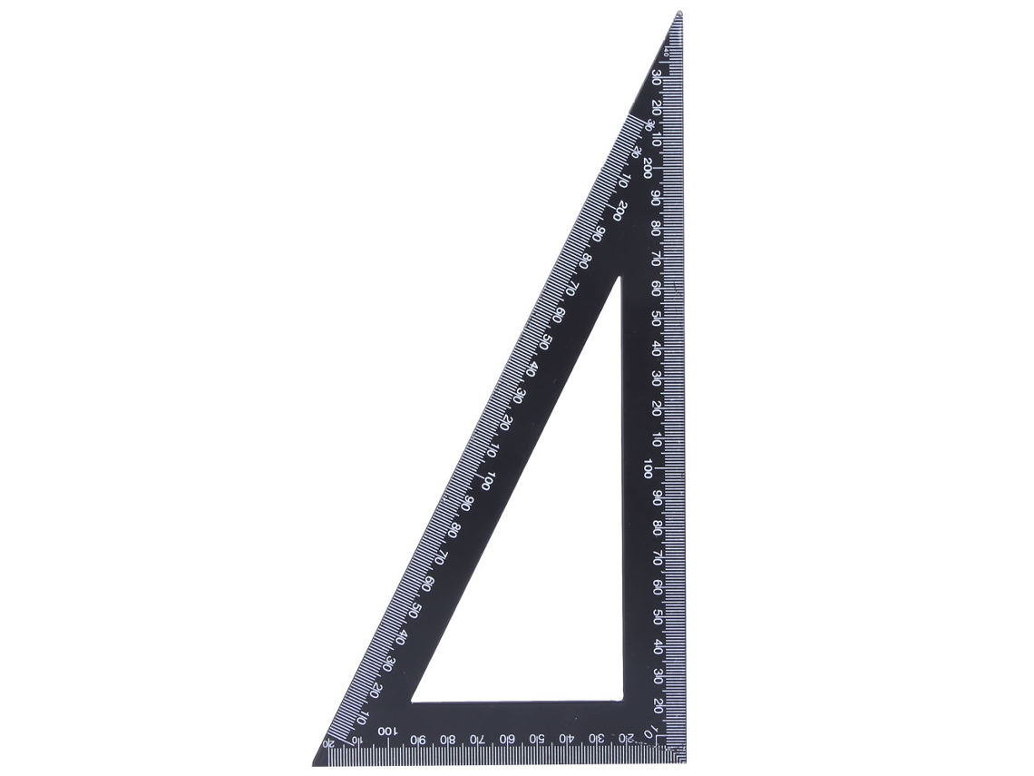 Régua Triangular de Aço de Alto Carbono 90° 120x300mm S/MARCA