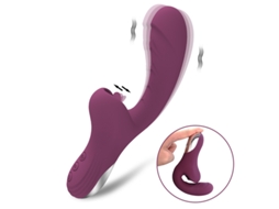 2 em 1 Vibrador Poderoso para Lamber a Língua para Mulheres Roxo YIZHOOD