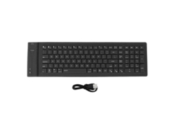 Teclado Silencioso À Prova D'água De Silicone Dobravel