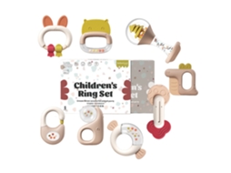 Conjunto De 8 Peças Mordedores Para Bebês De 0 A 6 Meses, Chocalhos Com Sinos Para Recém Nascidos Eifson