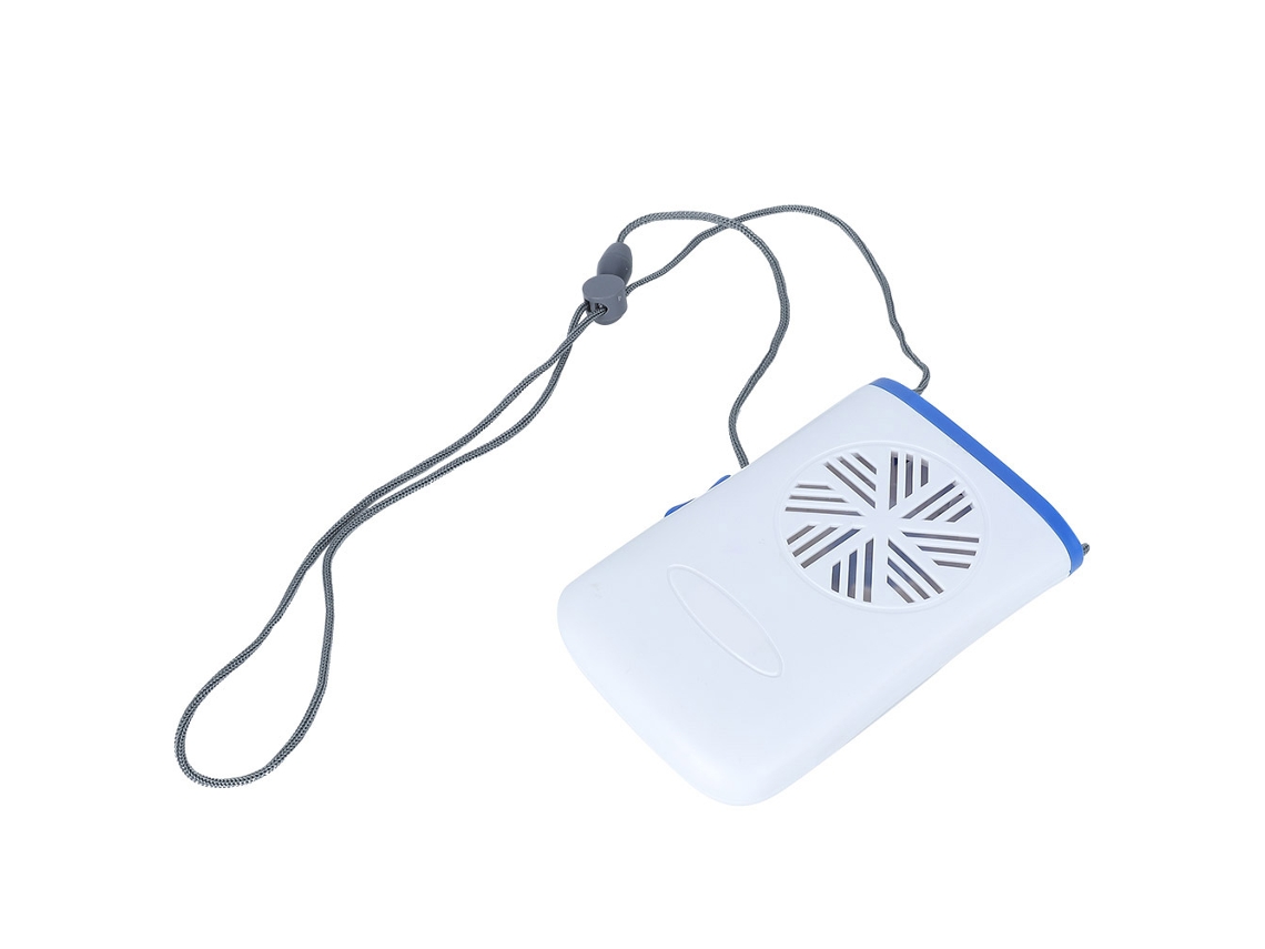 Ventilador Portátil Plástico com Cinto de Pescoço Ajustável