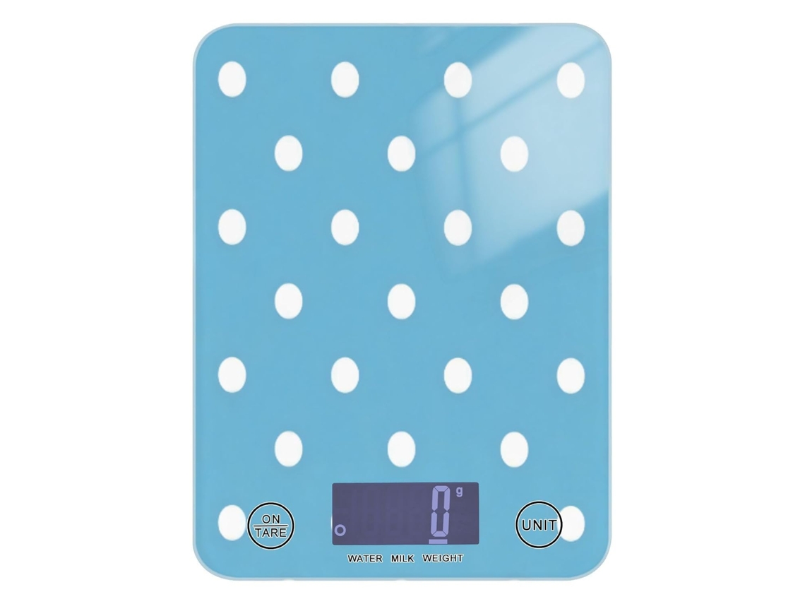 Balança Digital De Alimentos Lindo Com Bolinhas Azuis Capacidade 5kg 5g 12lbs 11oz 4-unidades Medida Cozinha