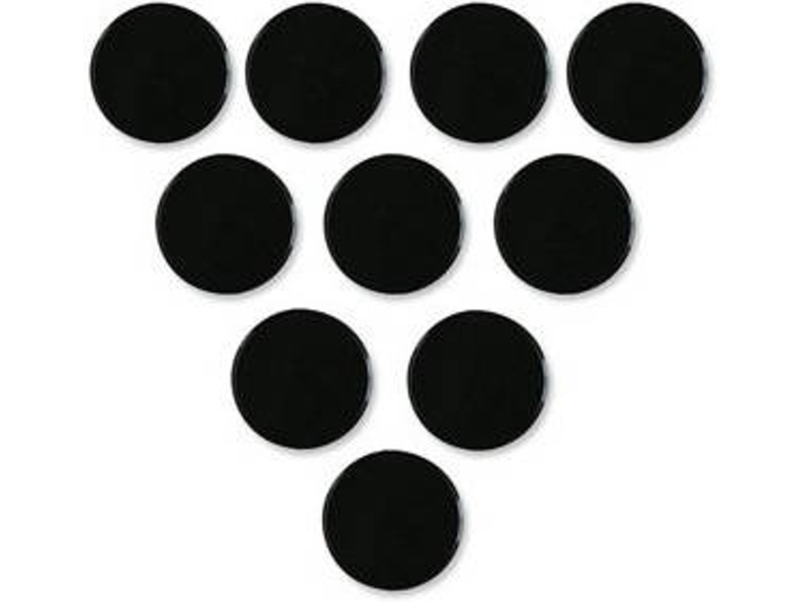 Conjunto de 4 Ímanes NOBO Magnets Blister (Preto - 38mm)