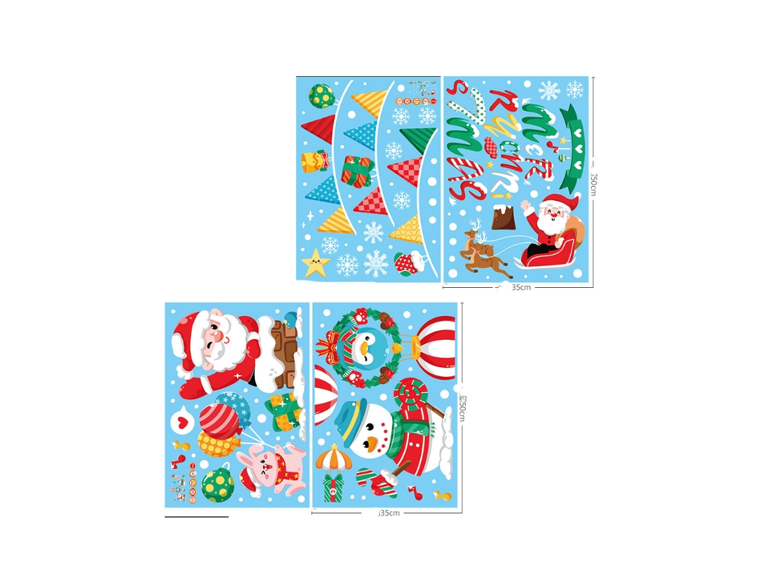 Adesivos De Decoração De Natal Para A Vitrine Do Shopping De Natal Aquaforge