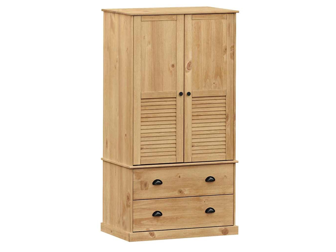 Conjunto 1 Wardrobe, Wardrobes Vidaxl Marrom Madeira De Pinho (n/a)