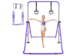 Barra Ginástica Infantil Altura 88.9 129.54cm Roxa VELTRIX