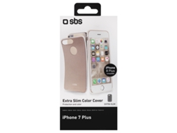 Capa iPhone 6 Plus, 6s Plus, 7 Plus, 8 Plus SBS Slim Color Dourado — Compatibilidade: iPhone 6 Plus, 6s Plus, 7 Plus, 8 Plus