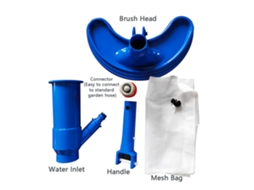 Escova de Vácuo para Piscina com Saco de Malha Ferramenta de Limpeza S/MARCA