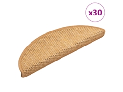 Vidaxl Tapetes Escada Adesivos Aspeto Sisal 30 Pcs 56x17x3cm Sisal