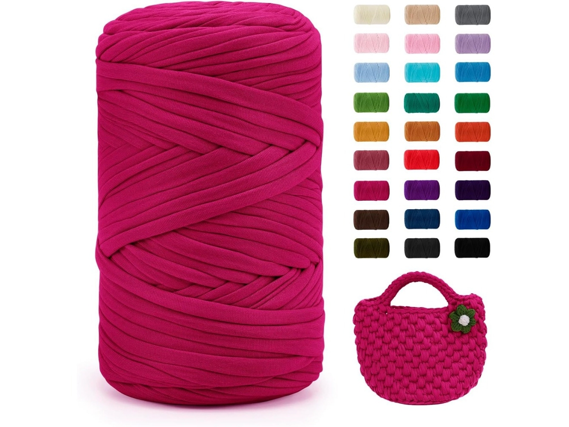 Fio De Crochet Digitallab 120m/400g 100% Poliéster Vermelho-rosado